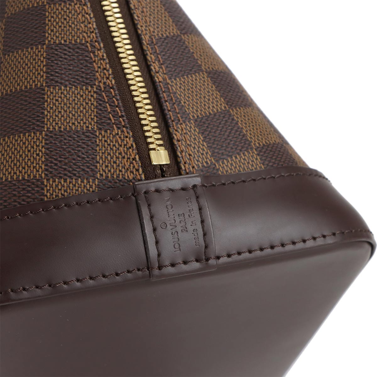 Damier Alma PM Hand Bag Ebene Brown N51131 Purse