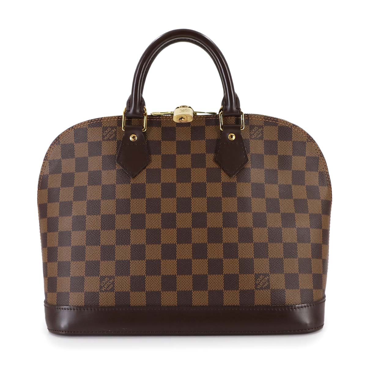 Damier Alma PM Hand Bag Ebene Brown N51131 Purse