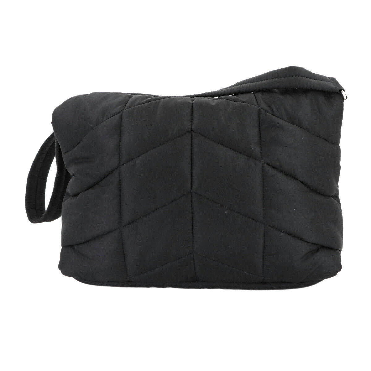 Puffer Shoulder Bag Nylon Black 733630 Purse