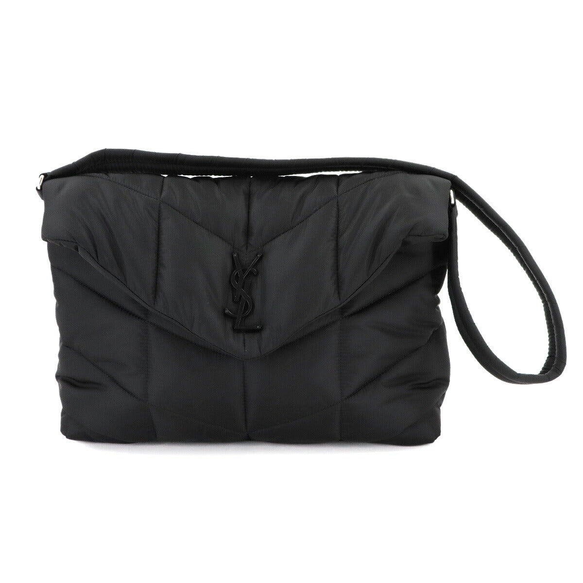 Puffer Shoulder Bag Nylon Black 733630 Purse