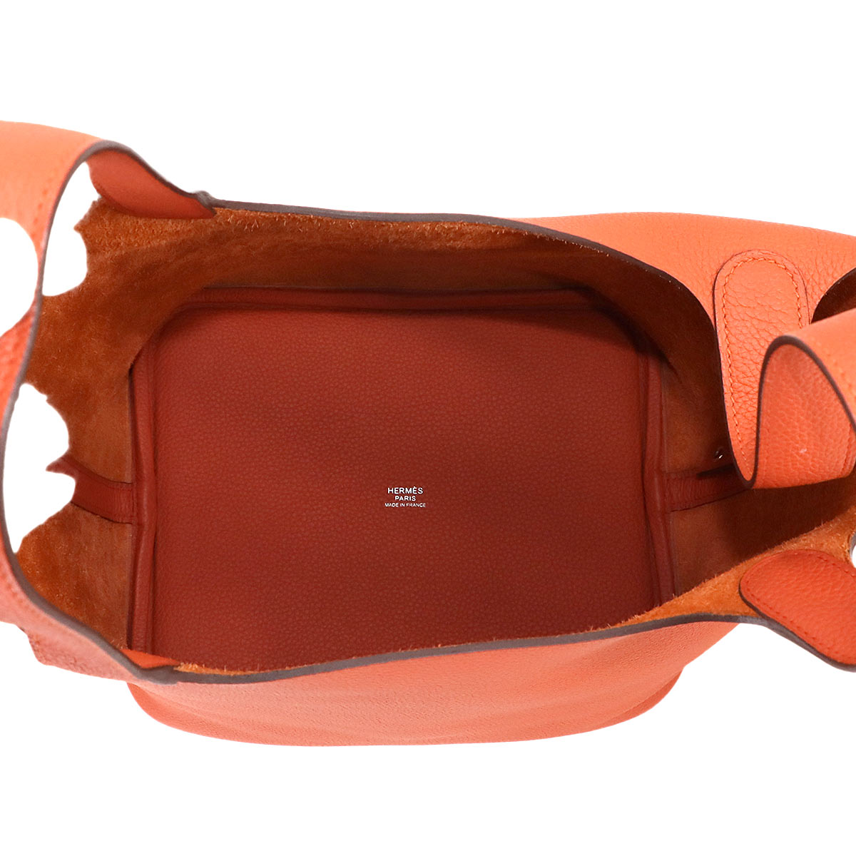 Picotin Lock MM Hand Bag Taurillon Maurice Terre Battue Purse