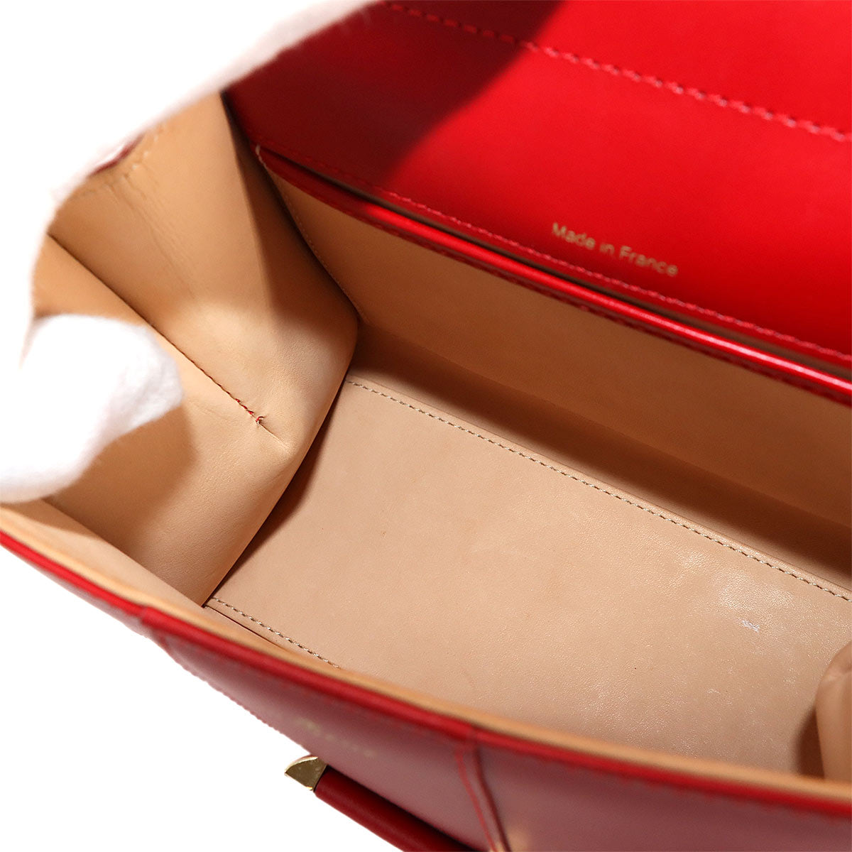 Brillant Mini 2way Hand Shoulder Bag Leather Red Purse