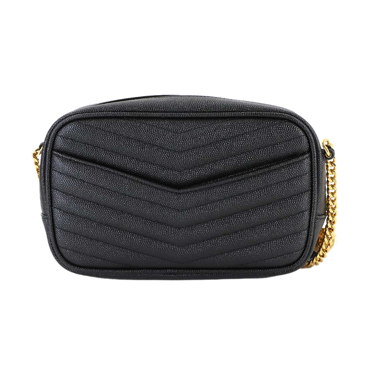 Lou Mini Chain Shoulder Bag Leather Black 612579