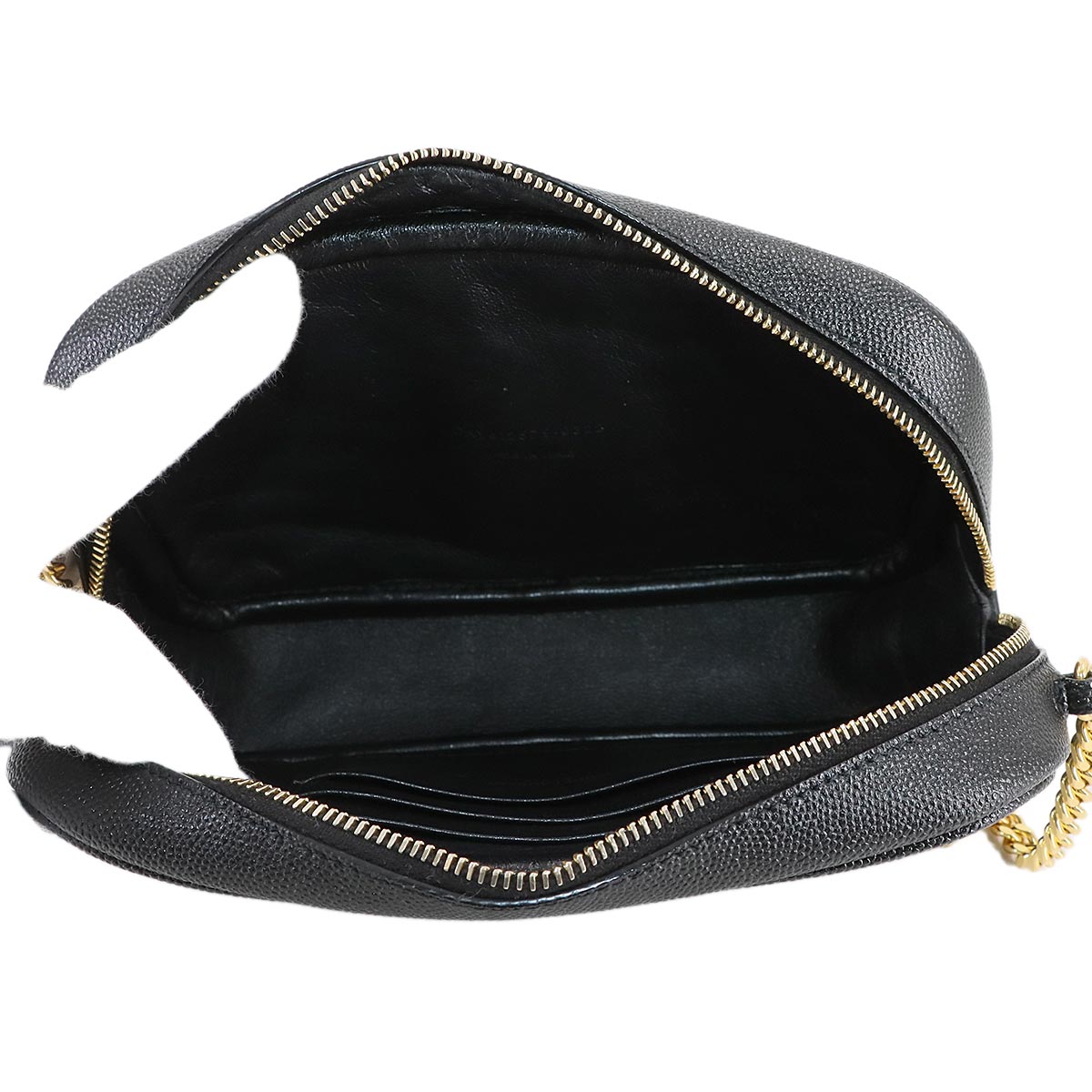 Lou Mini Chain Shoulder Bag Leather Black 612579