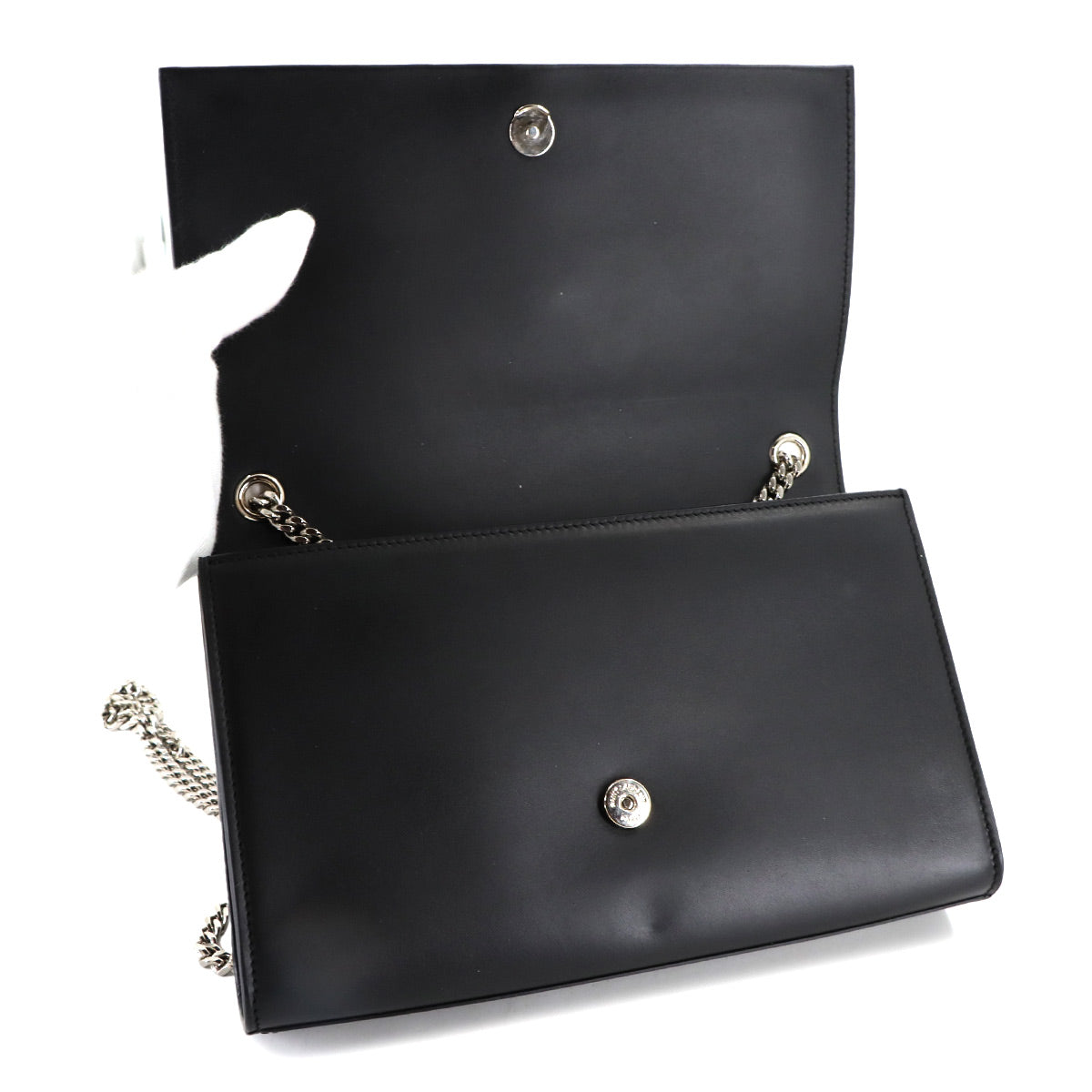 Kate Medium Chain Shoulder Bag Leather Black 354119