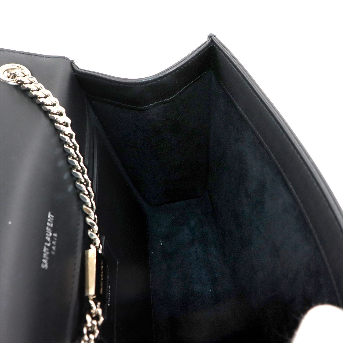 Kate Medium Chain Shoulder Bag Leather Black 354119
