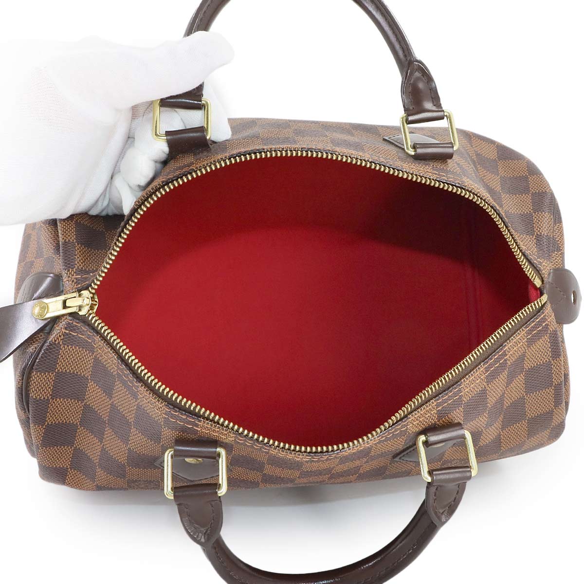 Damier Speedy 30 Hand Bag Ebene N41531 Brown Purse