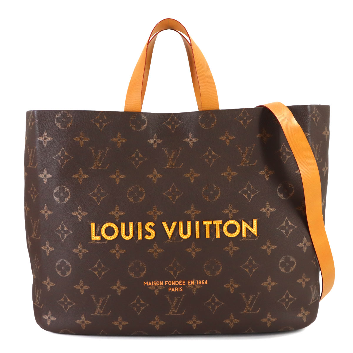 Monogram Shopper Tote MM 2way Shoulder Bag Leather M13928