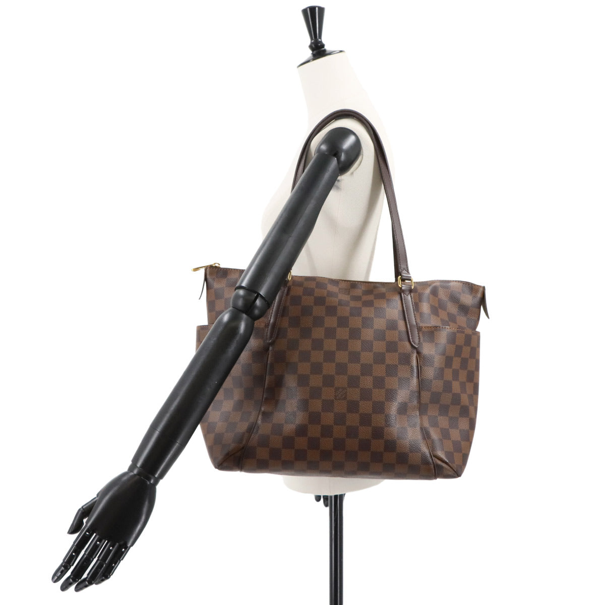 Damier Totally MM Tote Bag Ebene Brown N41281 Purse