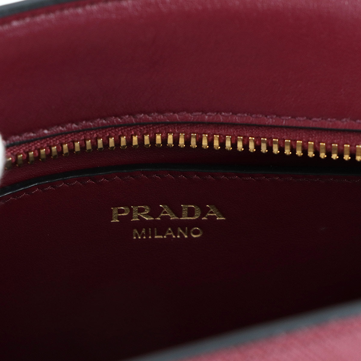 Shoulder Bag Saffiano Leather Bordeaux 1BH104 Purse