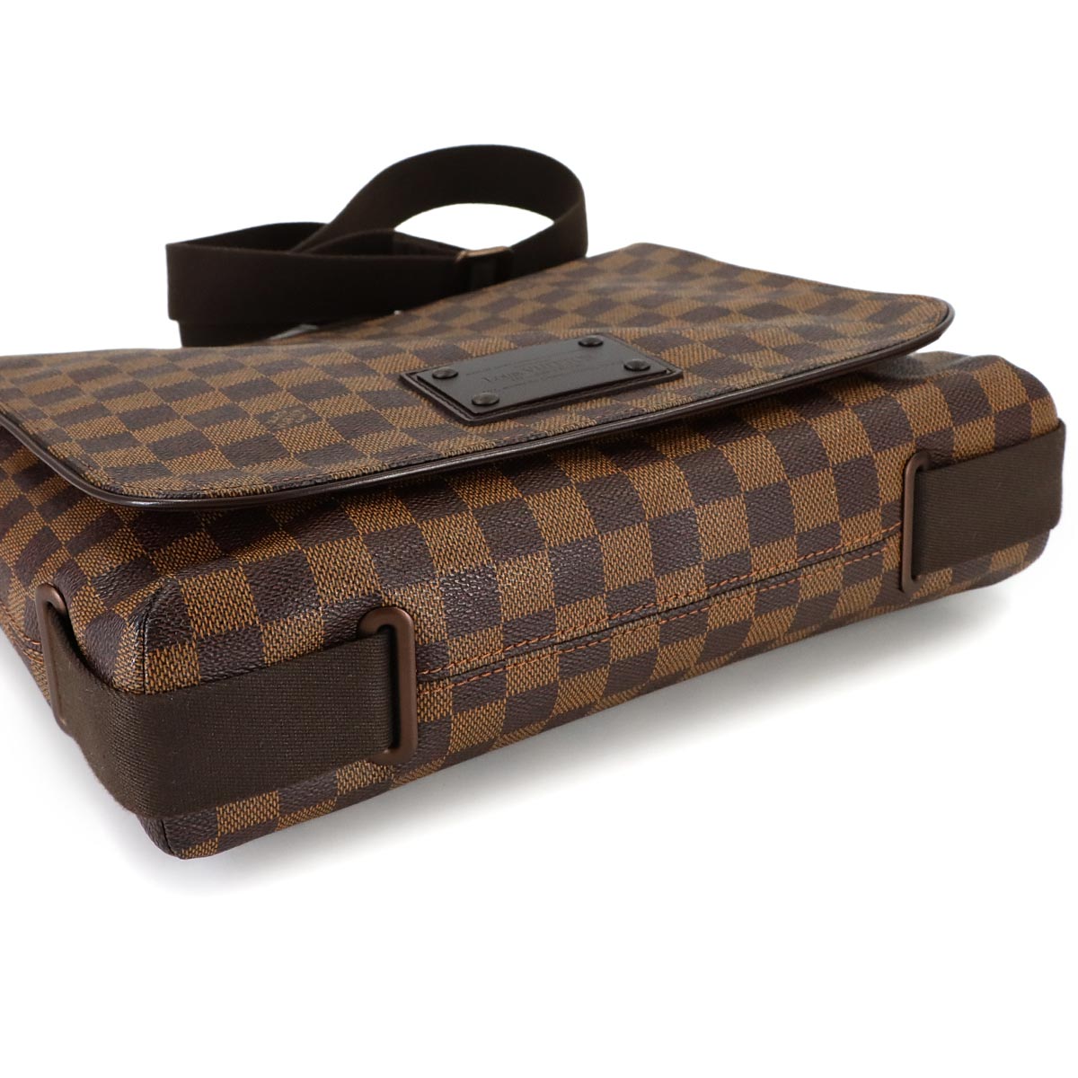 Damier Brooklyn Shoulder Bag Ebene N51211 Unisex Purse