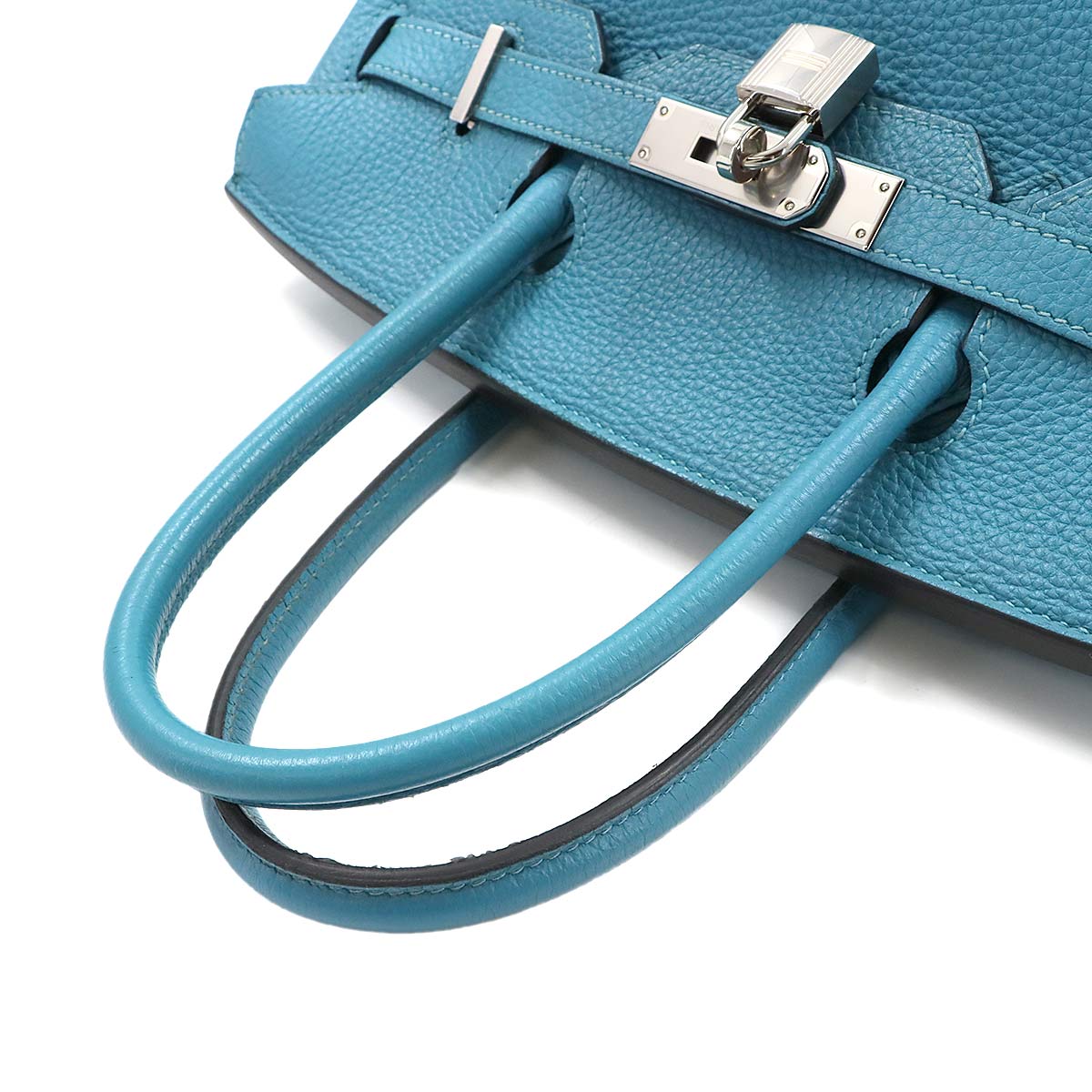 Birkin 30 Togo Turquoise Hand Bag Purse Blue