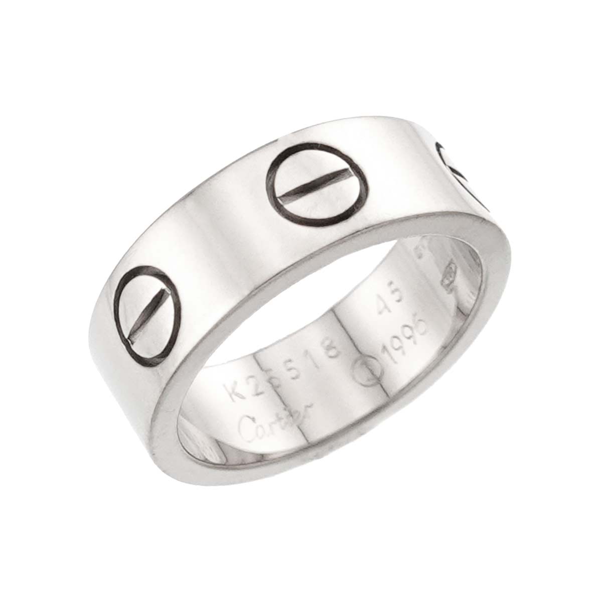 Love Ring 18K White Gold 750 size45 2.75-3(US)