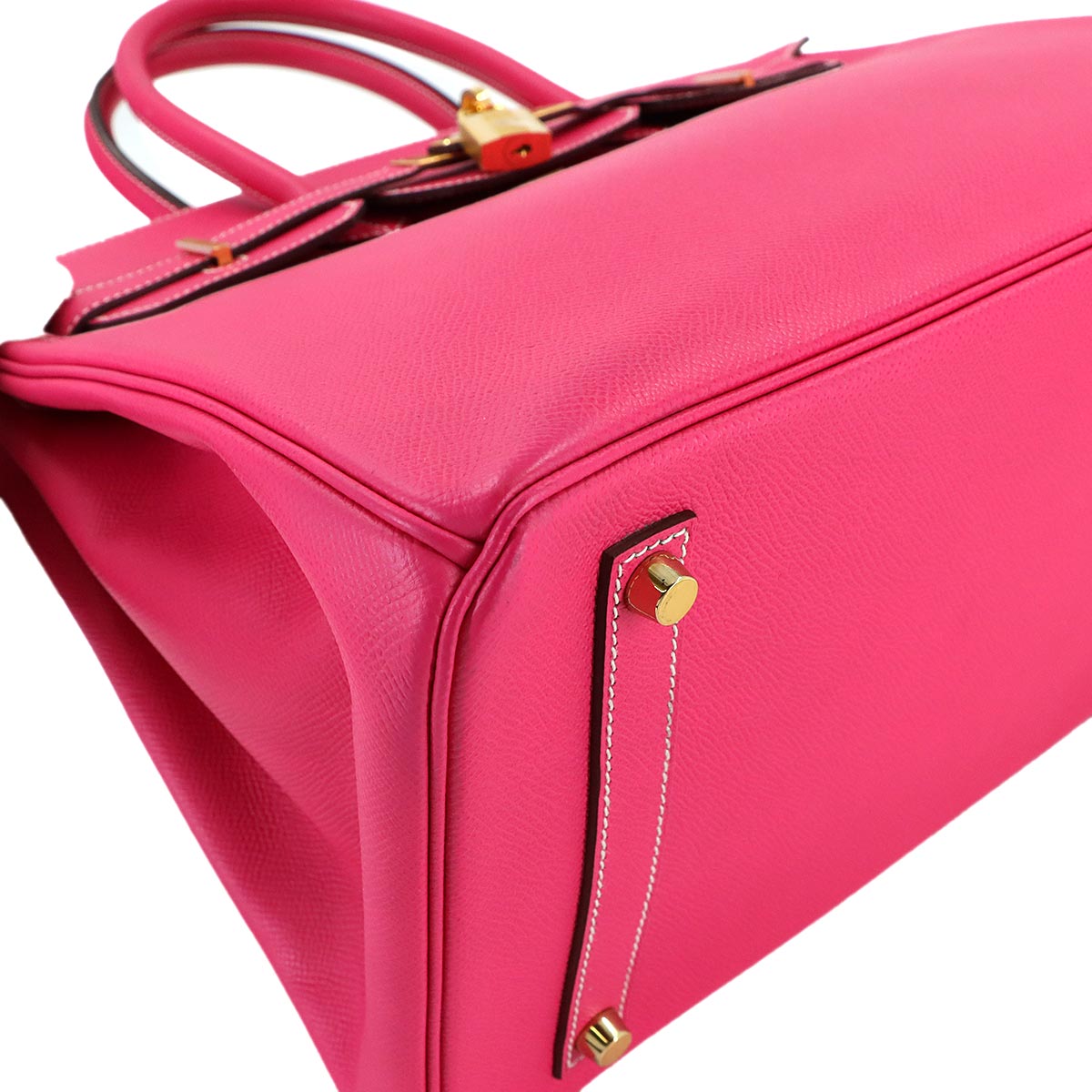 Birkin 35 Epsom Rose Tyrien Hand Bag Purse Pink