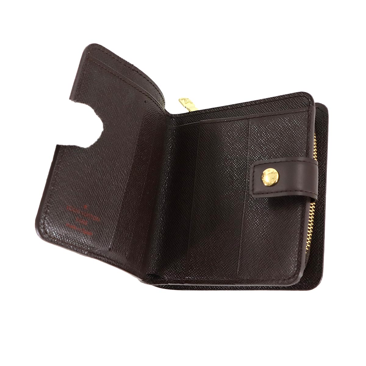 Damier Conpact Zip Wallet Ebene N61668 Purse