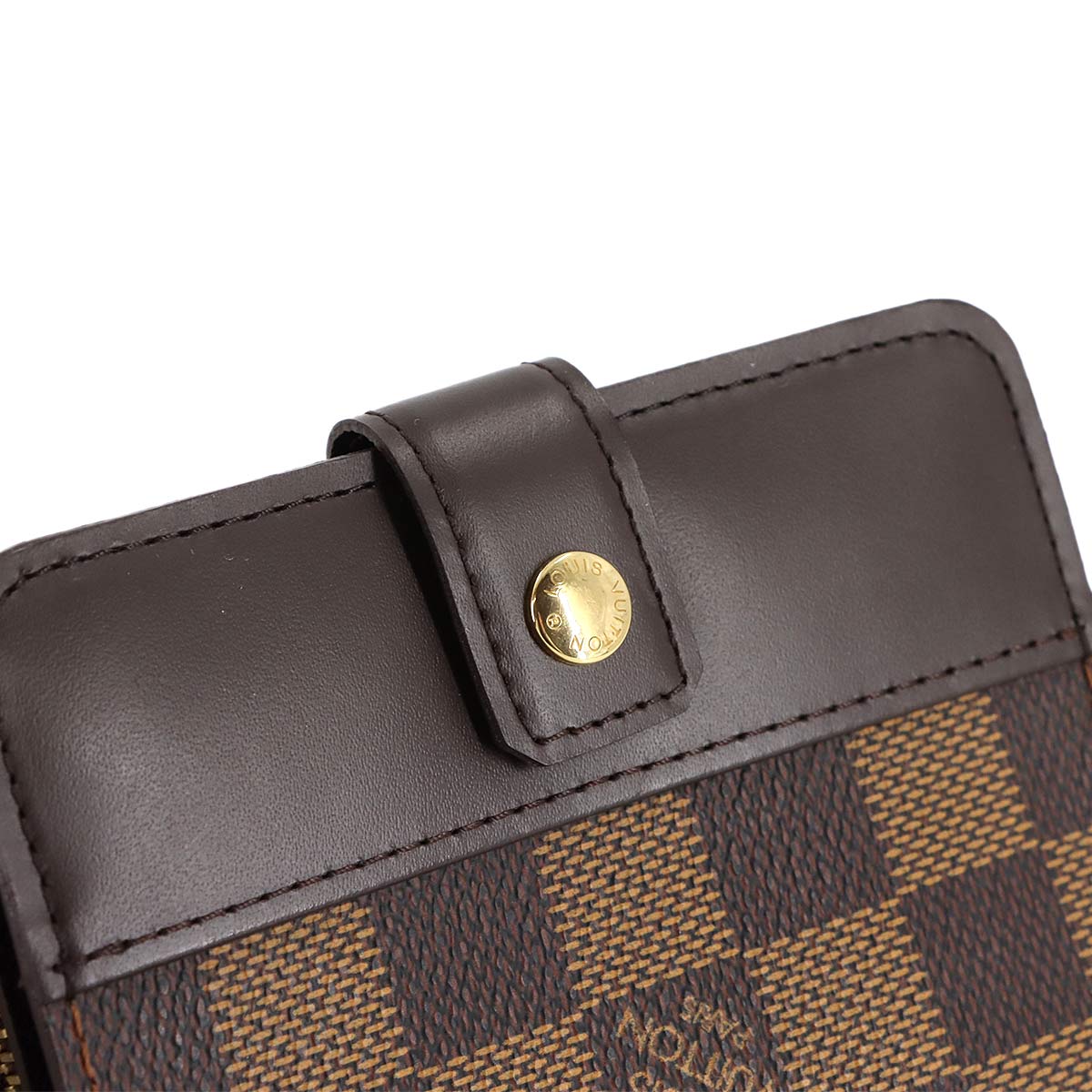 Damier Conpact Zip Wallet Ebene N61668 Purse