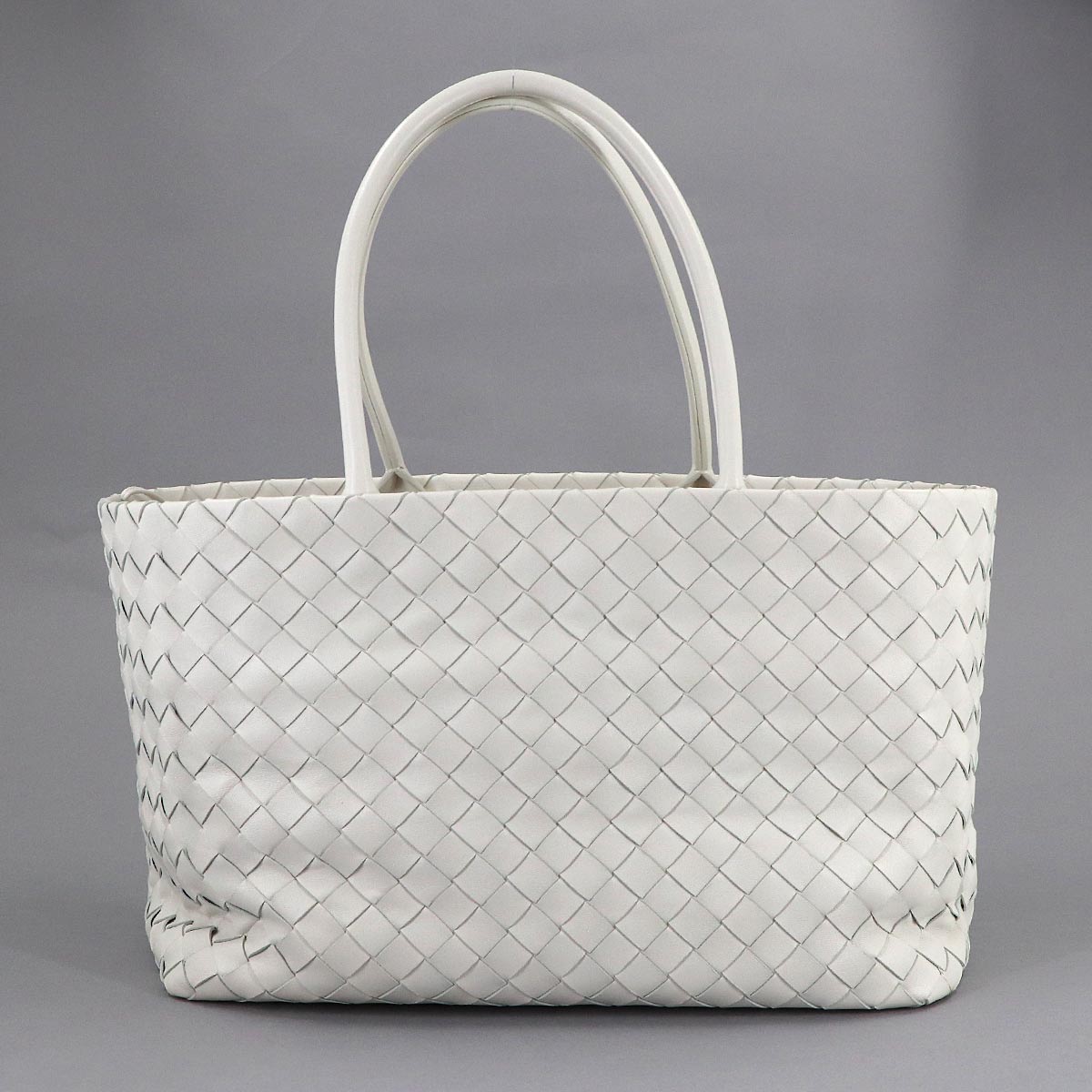 Intrecciato Tote Bag Leather White