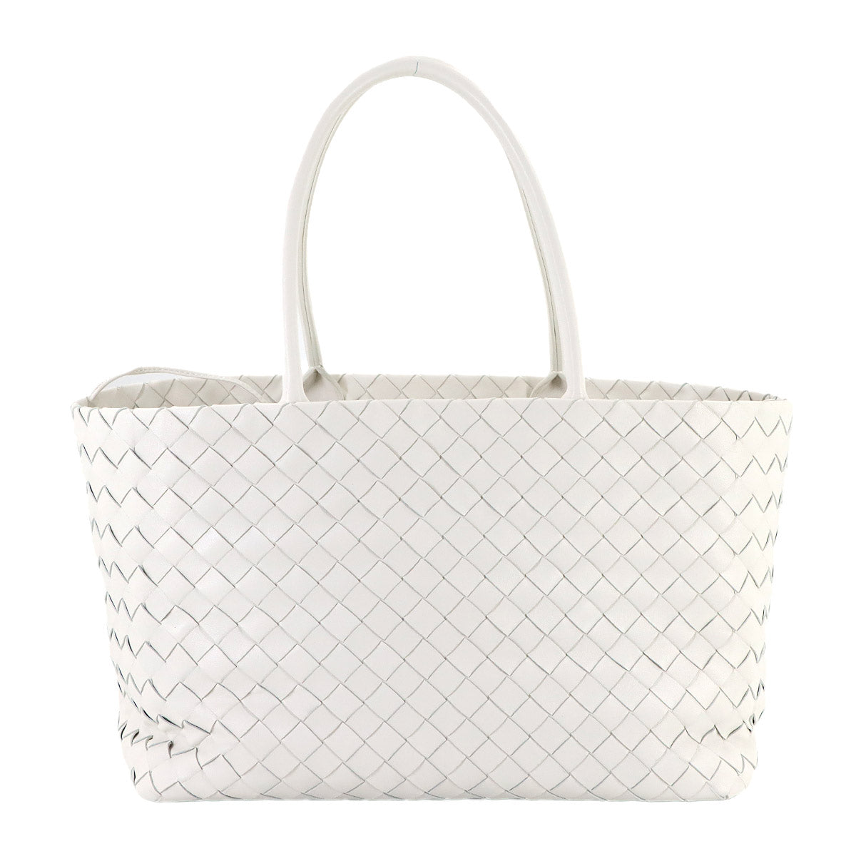 Intrecciato Tote Bag Leather White