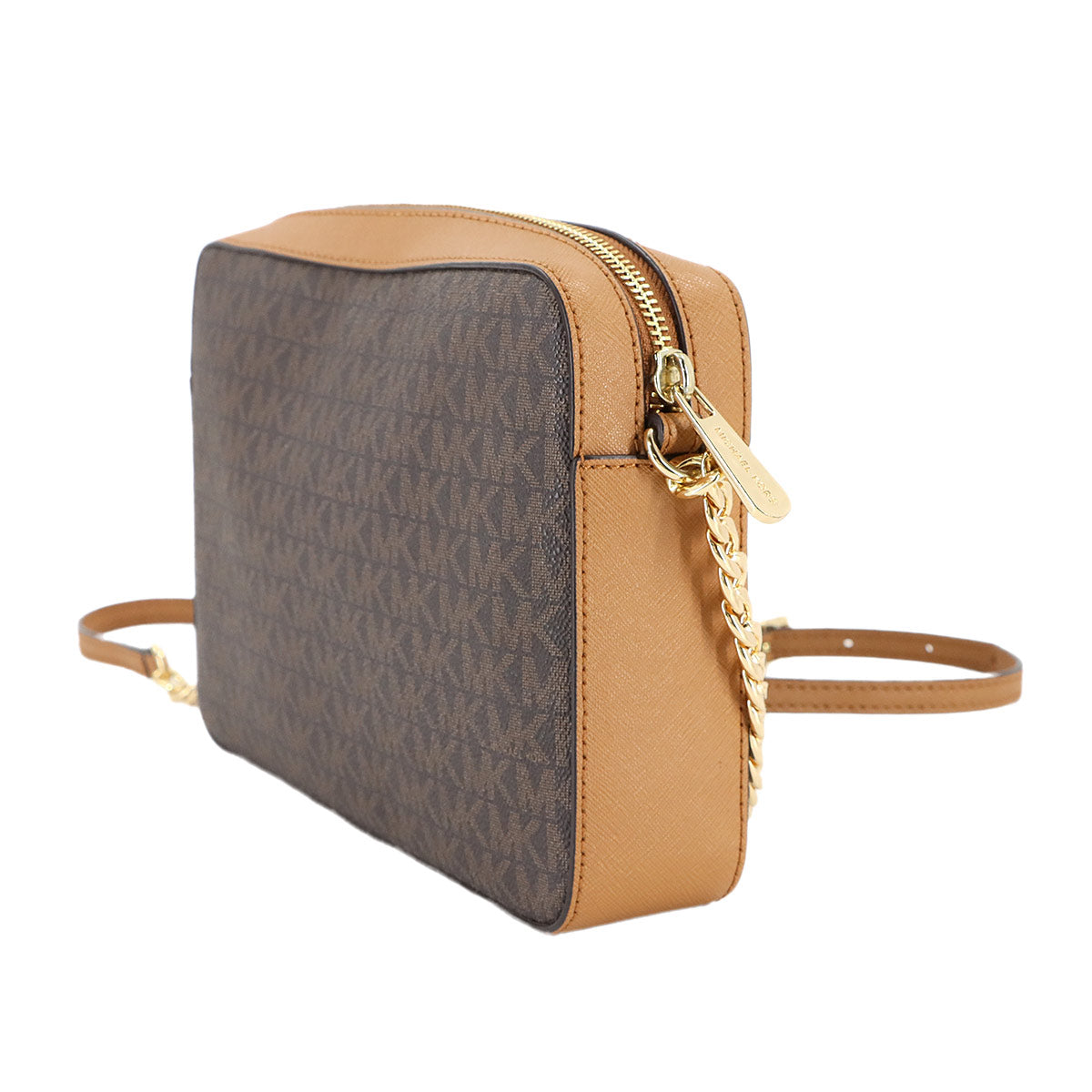 Jet Set Item Large EW Crossbody Shoulder Bag PVC Brown