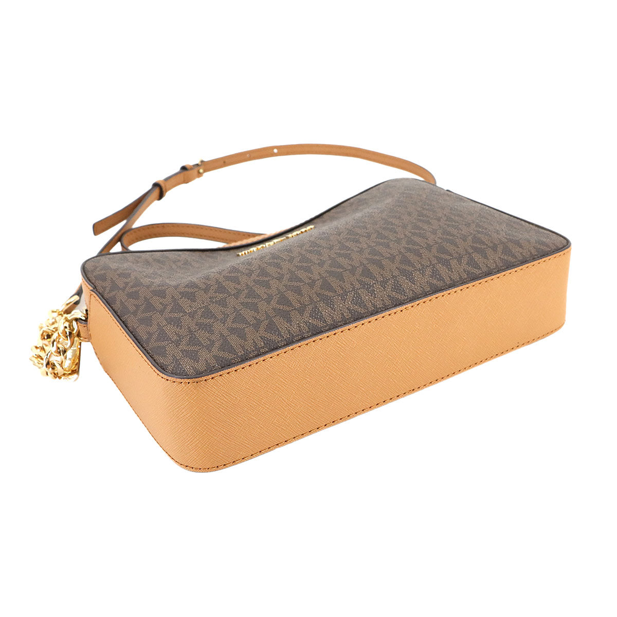 Jet Set Item Large EW Crossbody Shoulder Bag PVC Brown