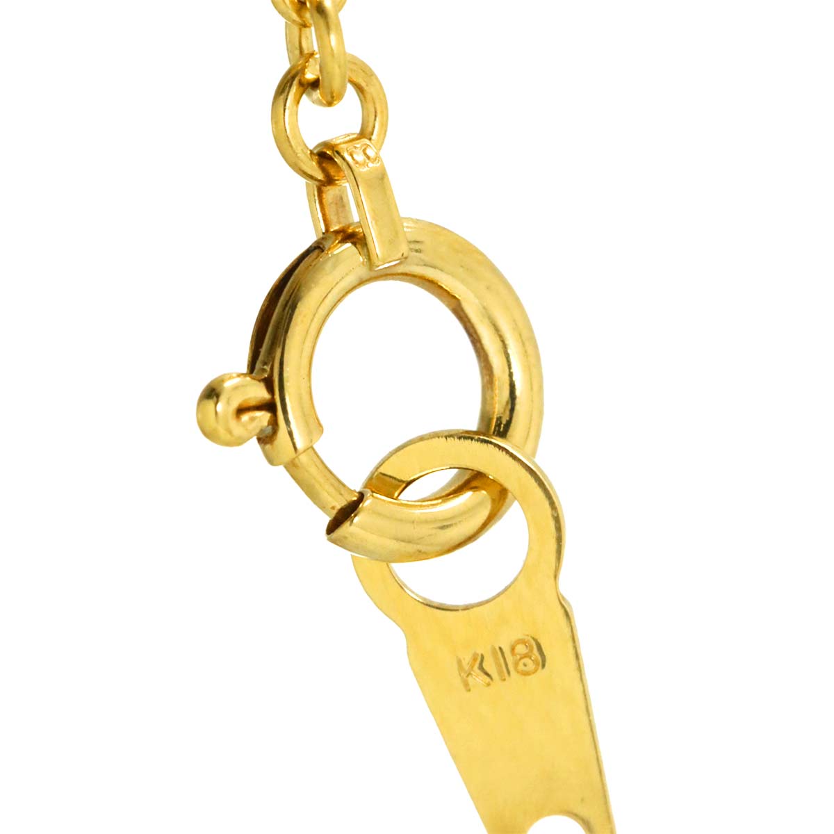 Akoya Pearl 7.2-4.6mm Diamond 0.05ct Necklace 18K YG 750