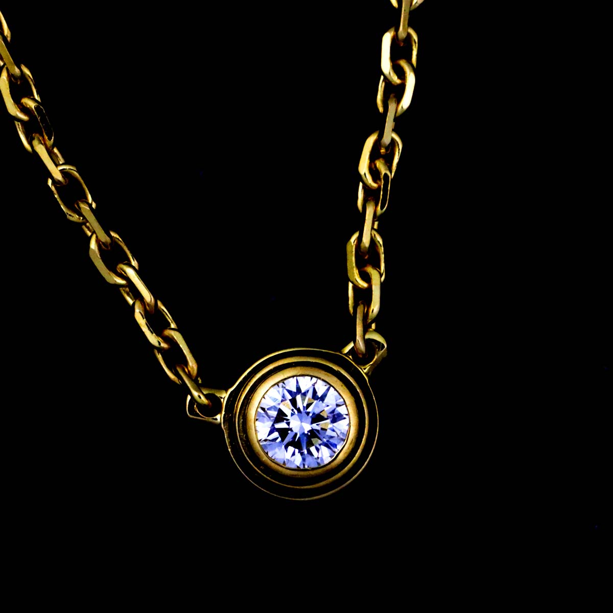 d Amour Diamond Necklace XS 18K Yellow Gold 750
