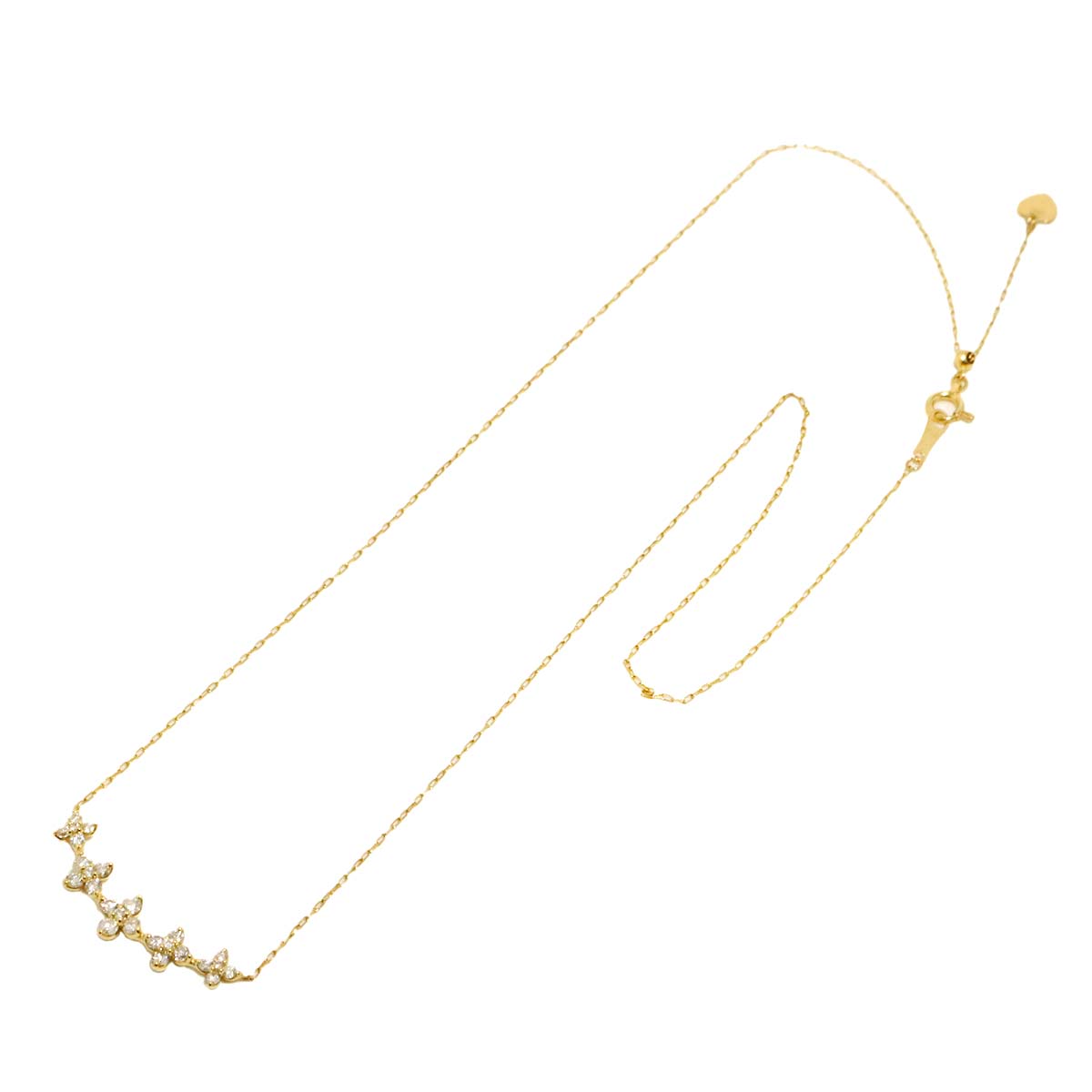 Diamond 0.50ct Necklace 18K YG Yellow Gold 750