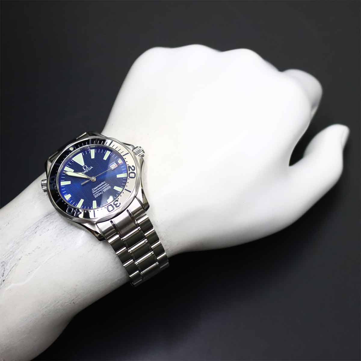 Seamaster Professional 300 2255 80 Mens Watch Date Blue Dial