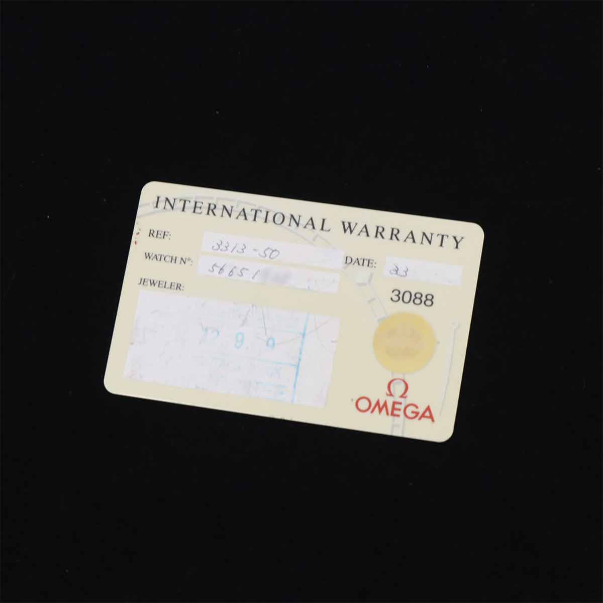 Speedmaster Date 3313.50 750 Yellow Gold Automatic Black Dial