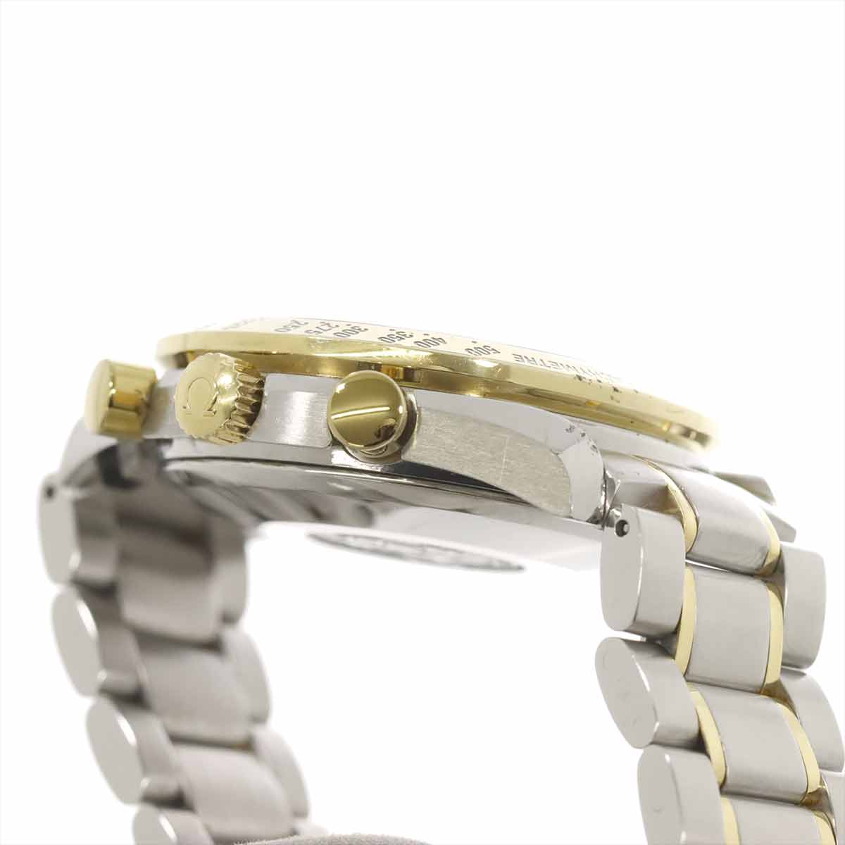 Speedmaster Date 3313.50 750 Yellow Gold Automatic Black Dial