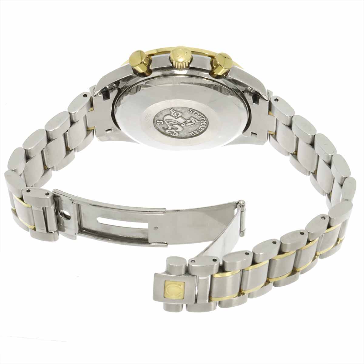 Speedmaster Date 3313.50 750 Yellow Gold Automatic Black Dial