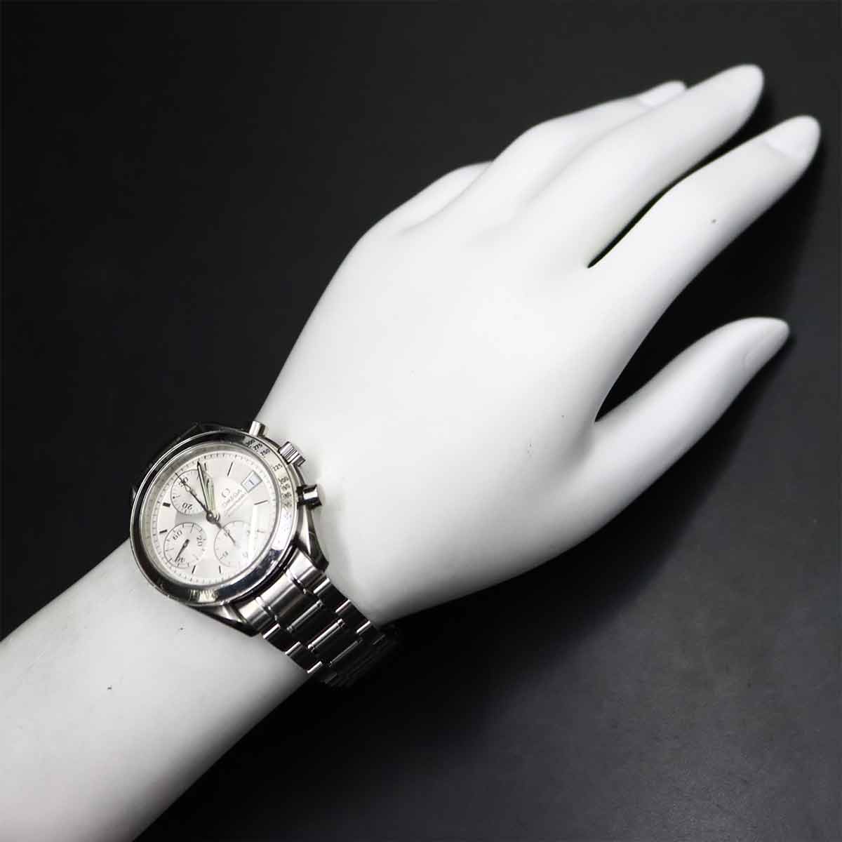 Speedmaster Date 3513 30 Chronograph Automatic Silver Dial Mens