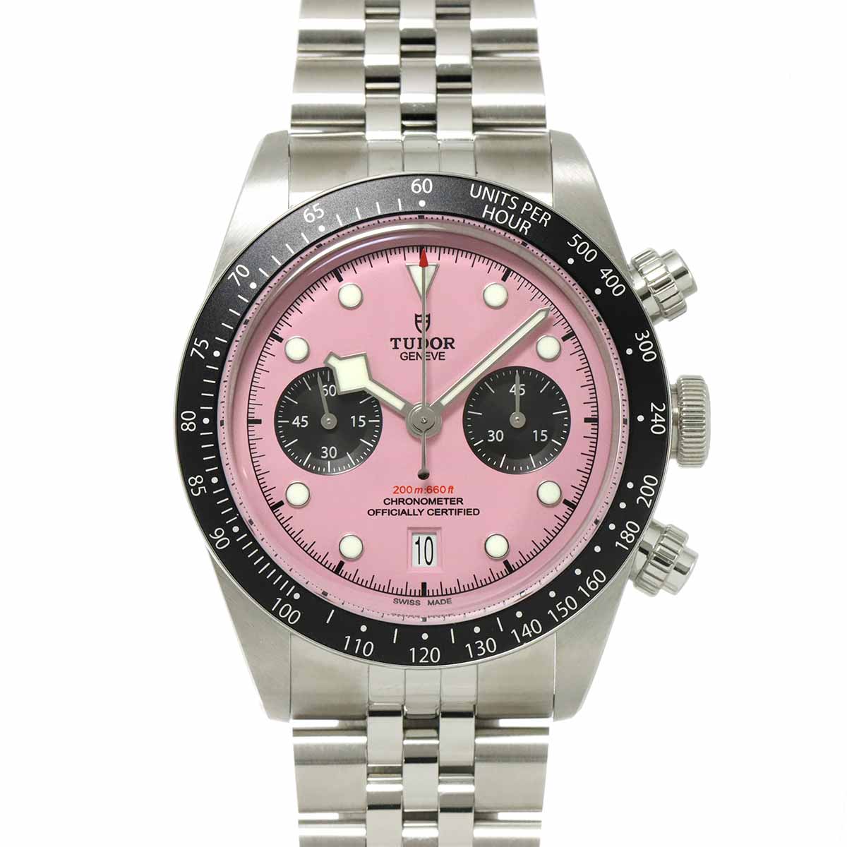 Black Bay Chronograph 79360N Automatic Pink Dial Mens Watch