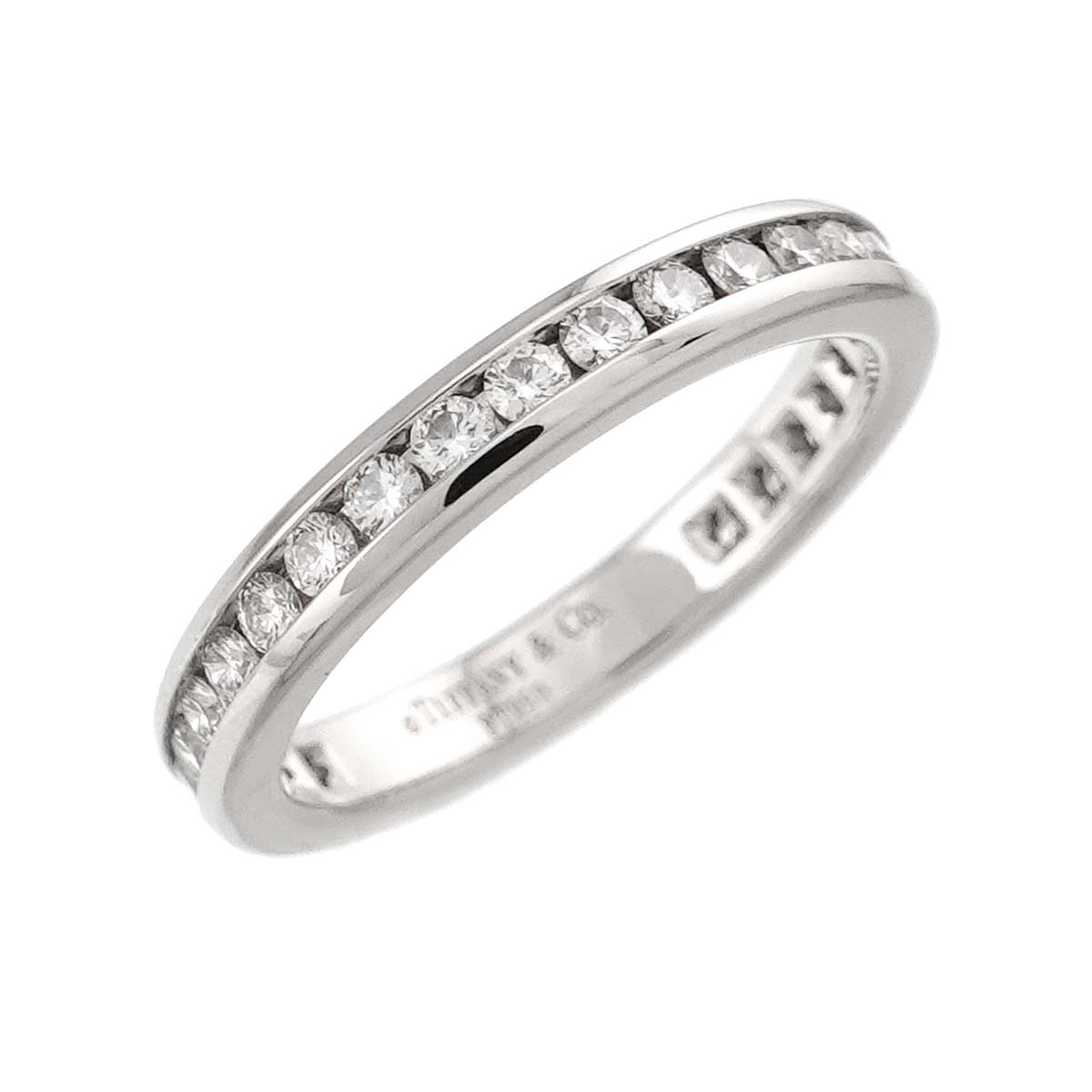 Full Etanity band Ring Diamond Platinum Size3.75-4(US)