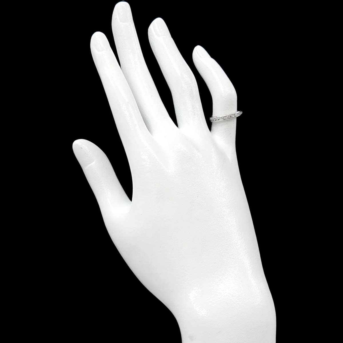 Full Etanity band Ring Diamond Platinum Size3.75-4(US)