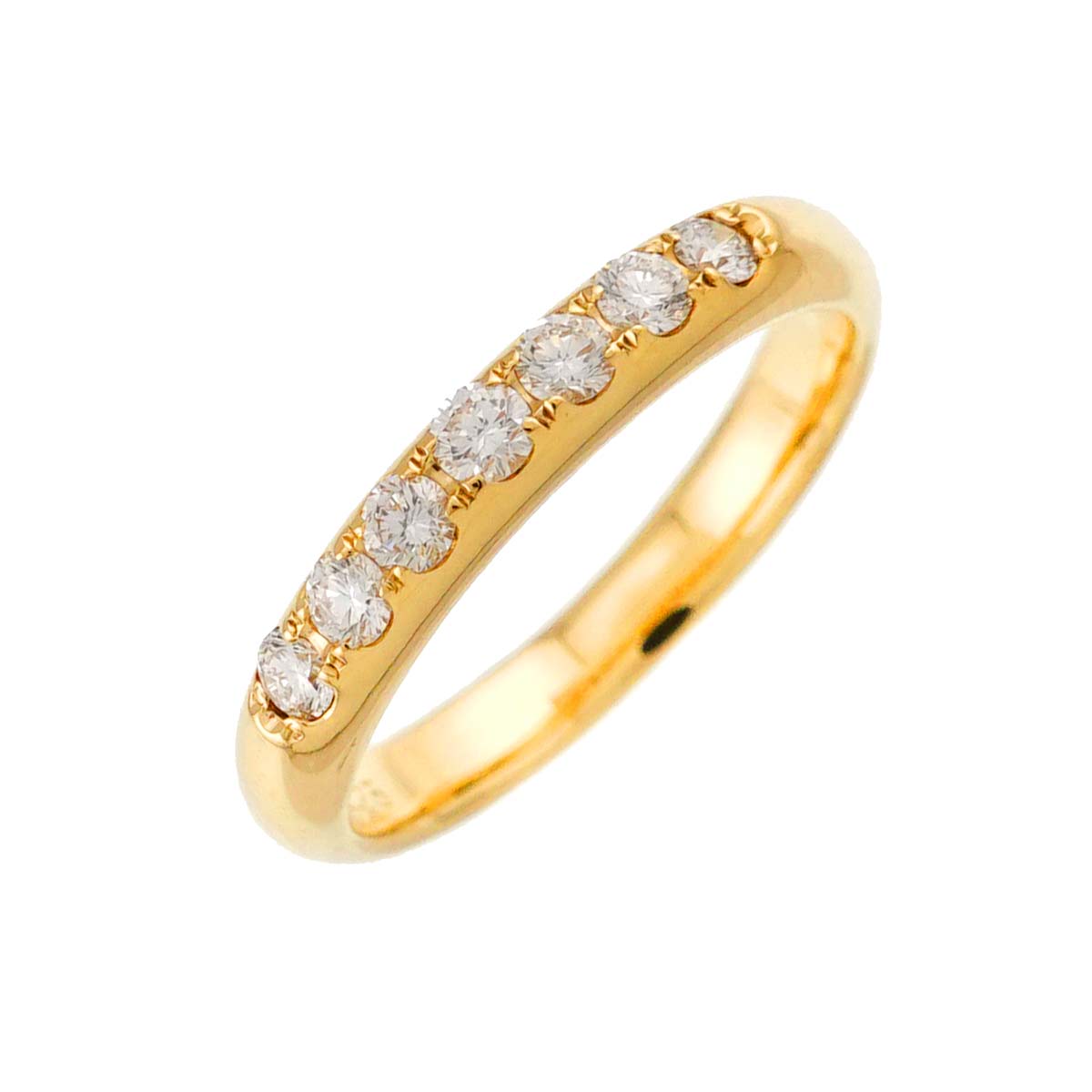 Diamond 0.25ct Ring 18K YG 750 Size5.25(US)