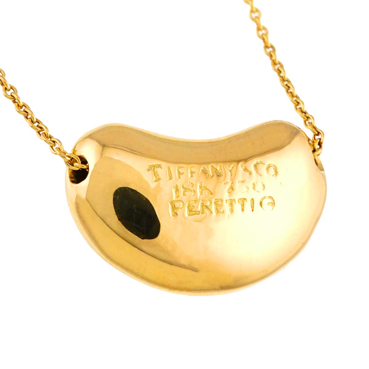 Bean Necklace 18K Yellow Gold 750