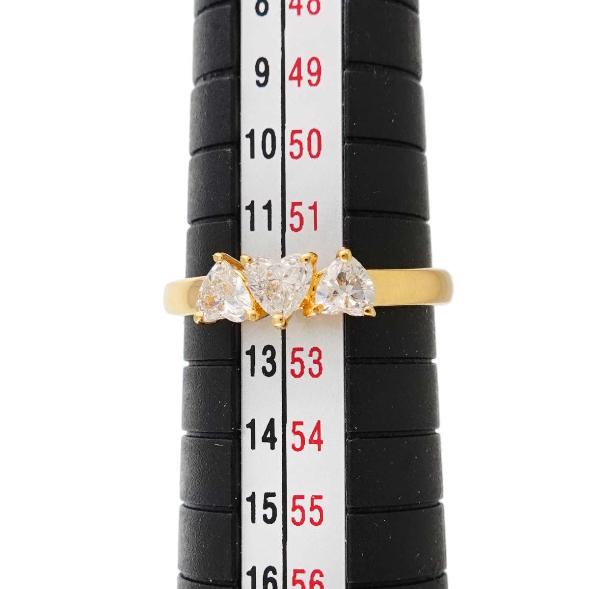 Diamond Ring 18K YG 750 size6(US)