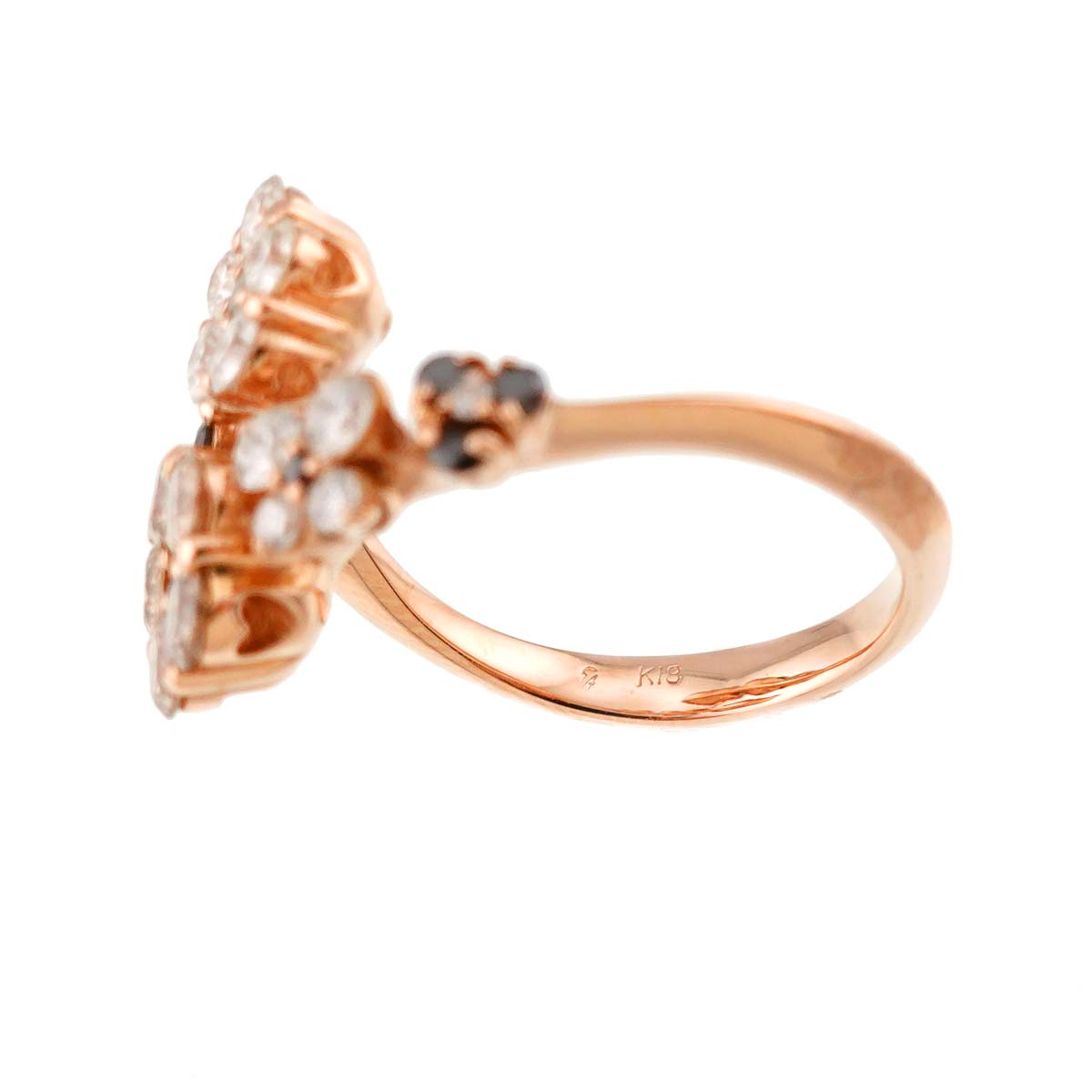 Diamond 0.50/0.51/0.22ct Ring 18K PG 750 Size6(US)