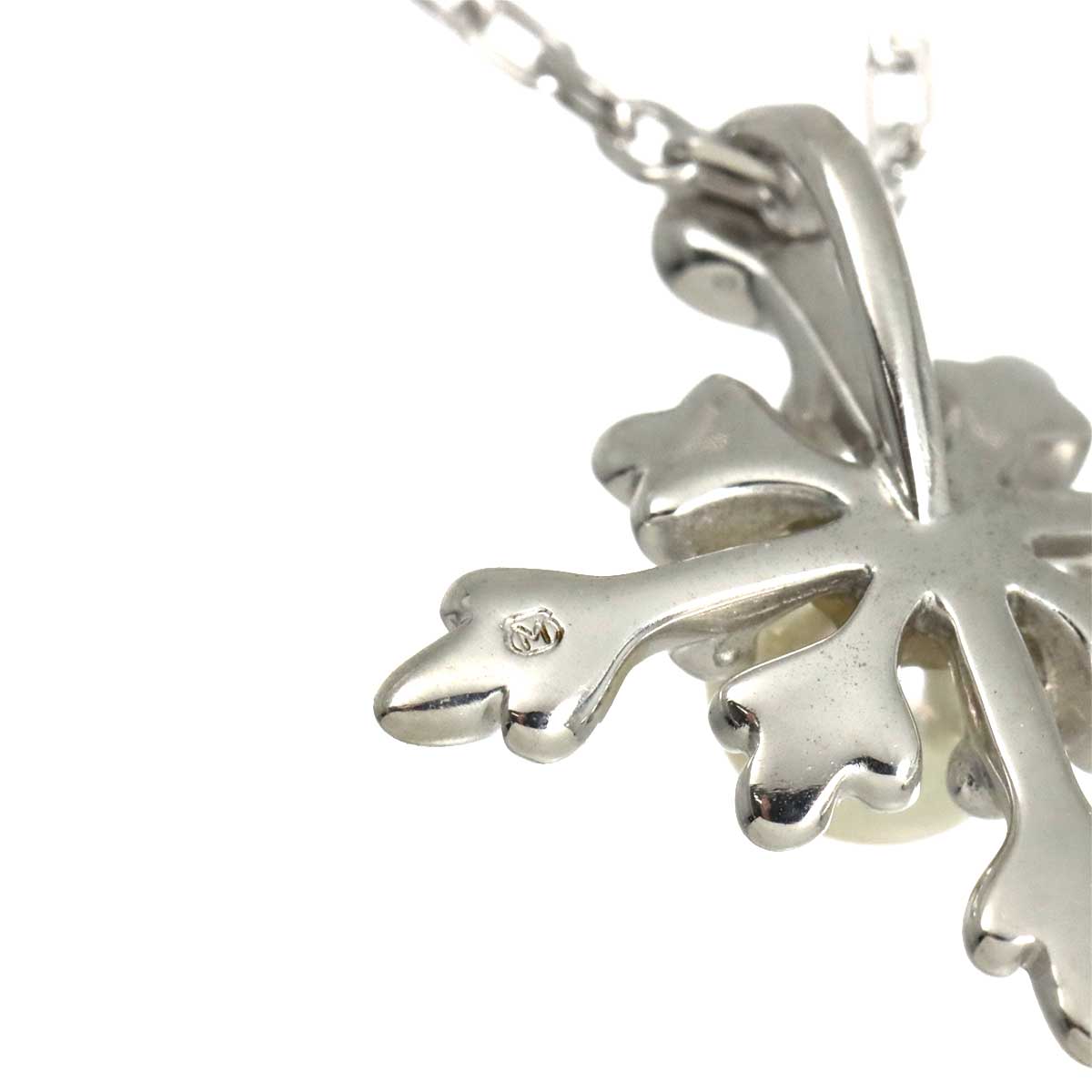Baby Pearl 4.7mm Necklace 18K White Gold 750