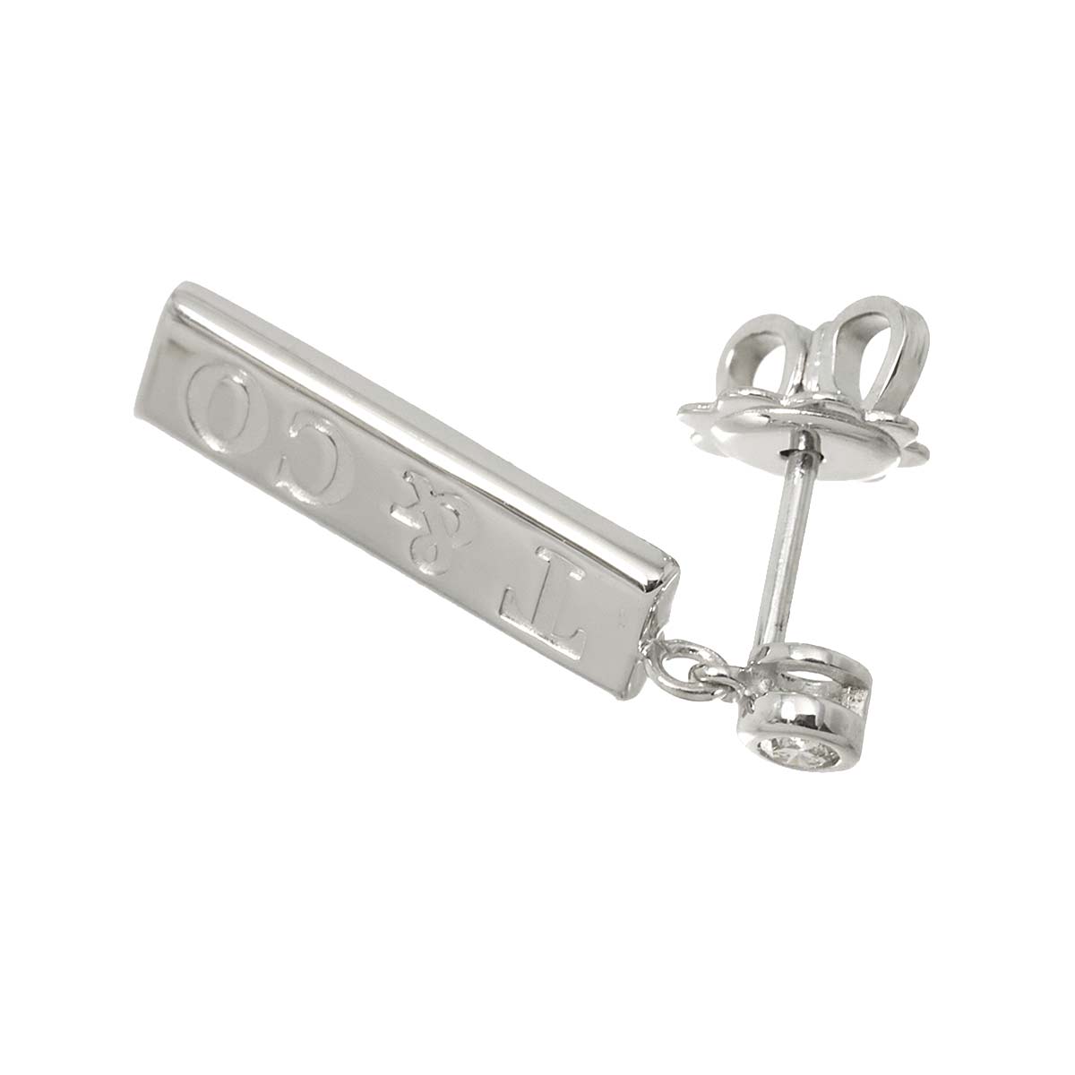 Diamond Earring 18K WG 750 One Piece only
