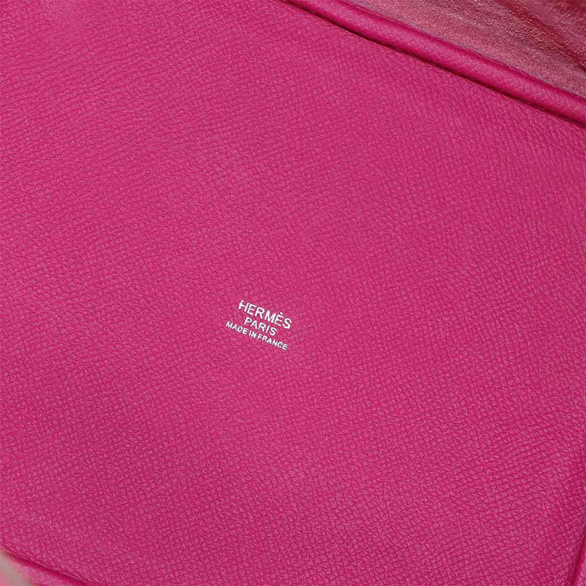 Picotin Lock MM Tressage Hand Bag Epsom Rose purple