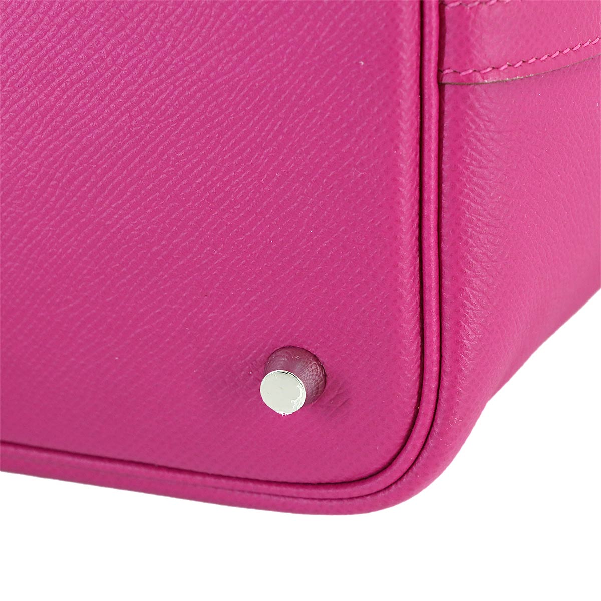 Picotin Lock MM Tressage Hand Bag Epsom Rose purple