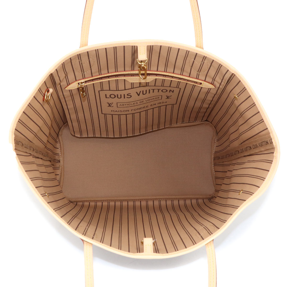 Monogram Neverfull MM Tote Bag Beige M46975 Purse