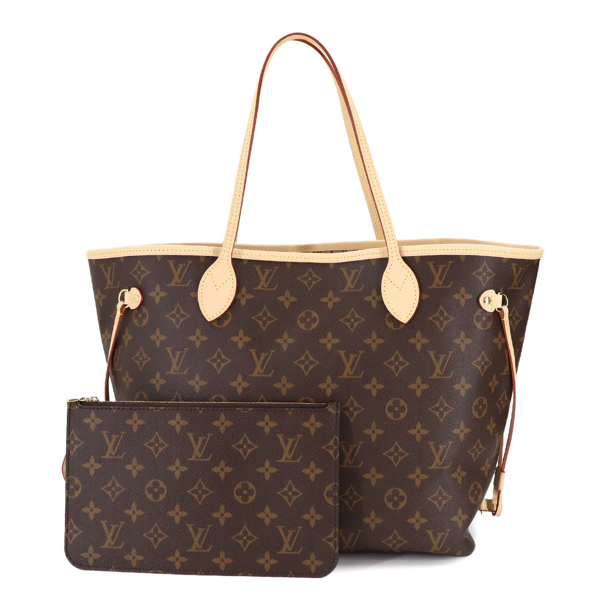 Monogram Neverfull MM Tote Bag Beige M46975 Purse