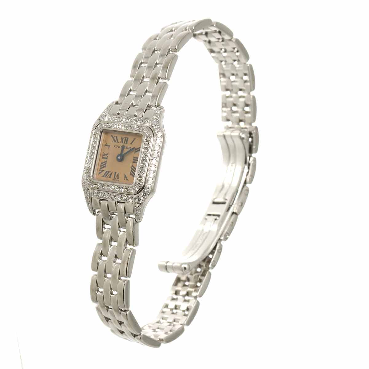 Mini Panthere WF3244F3 Diamond 750WG Quartz Pink Dial Ladies