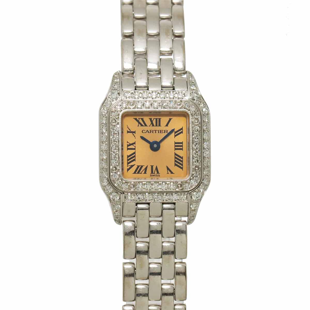 Mini Panthere WF3244F3 Diamond 750WG Quartz Pink Dial Ladies