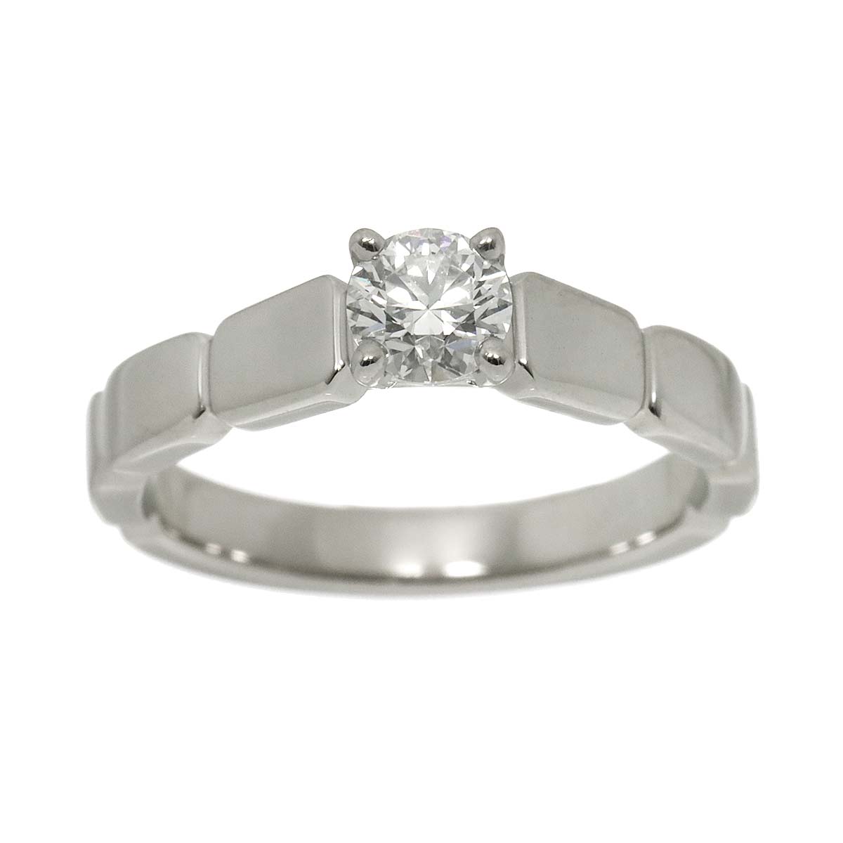 CHANEL Diamond 0.31ct E/VVS1/3EX Ring Pt size48 4-4.5(US)