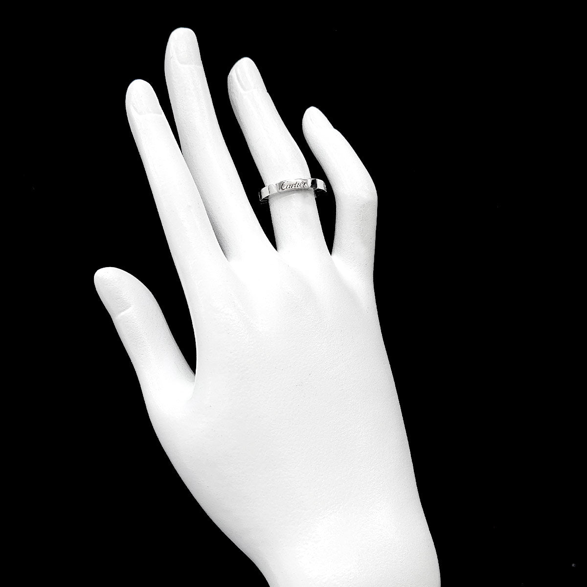 Laniere Ring 18K White Gold 750 Size49 4.75-5(US)