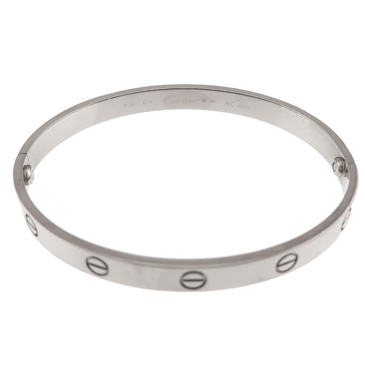 Love Bracelet Bangle 18K WG 750 Size19